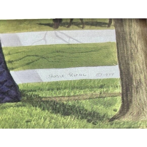 Susie Riehl Matted Photo Postcards Log Cabin Quilts Amish Artist Signed Dated 3 - Picture 7 of 11